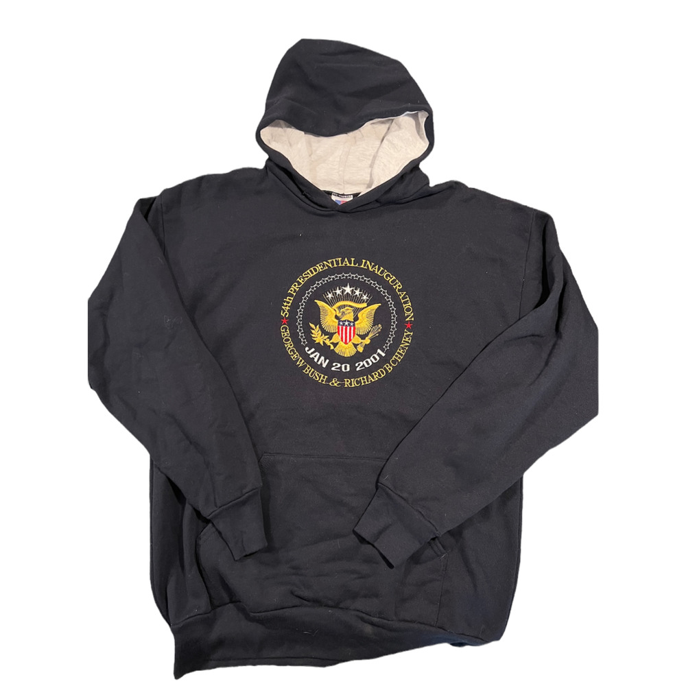 Vintage 2001 George W Bush Inauguration Hoodie Large
